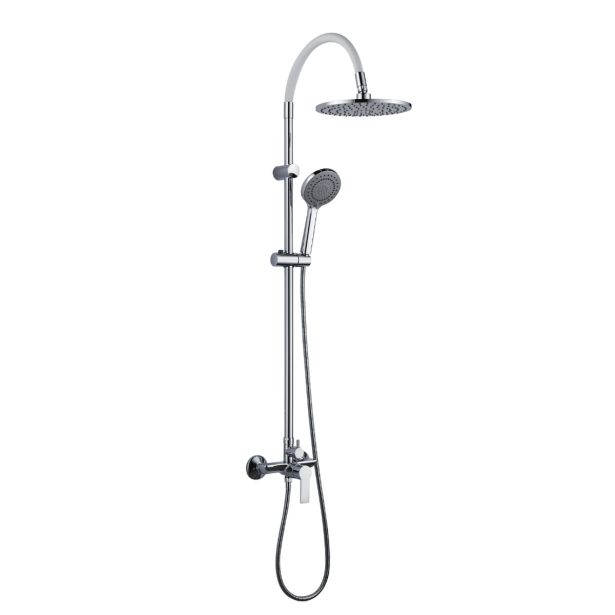 TUŠ SISTEM INTER CERAMIC ALISADO SILIKON/ MEDENINA KROM/BELA