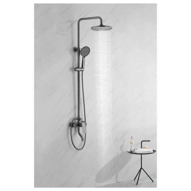 TUŠ SISTEM INTER CERAMIC Z TUŠ ROČKO 5 FUNKCIJ GUN SIVA