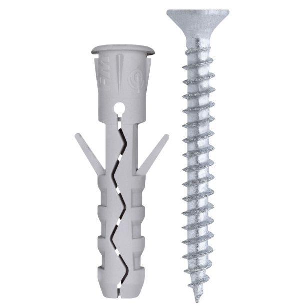 ZIDNI VLOŽEK Z VIJAKOM TUVT 8X40 NYLON + UN.VIJ ZAV=15KOS