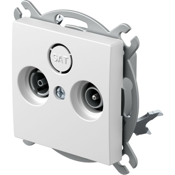 TV / AUDIO VTIČNICA LOGIQ KONČNA TV-R 1DB BELA, XO