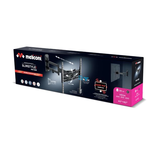 TV NOSILEC MELICONI SLIMSTYLE PLUS 400 SDR FAST BLOCK, STENSKI
