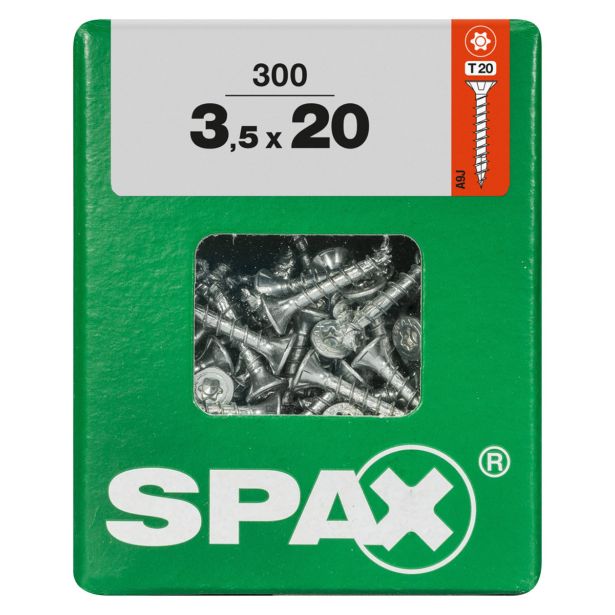 UNIVERZALNI VIJAK SPAX TX 3.5X20 WIROX A2F V ZAVITKU 300 KOS