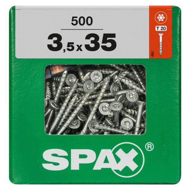 UNIVERZALNI VIJAK SPAX TX 3.5X35 WIROX A2F V ZAVITKU 500 KOS