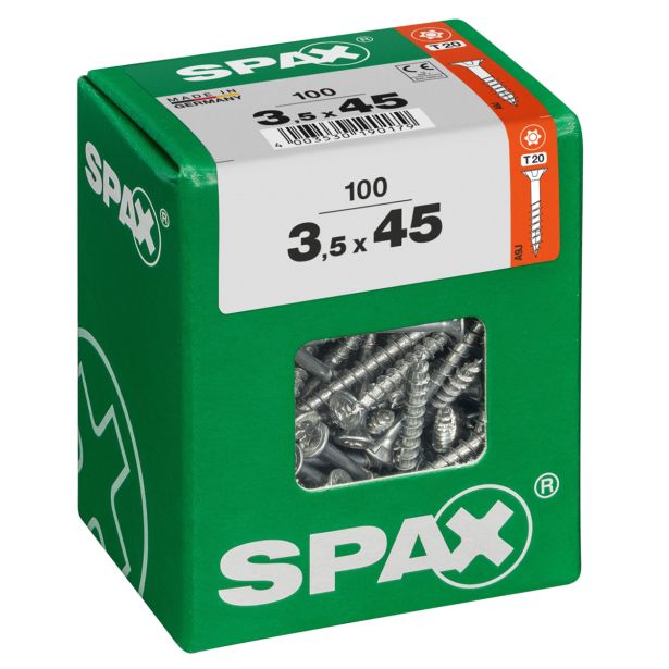 UNIVERZALNI VIJAK SPAX TX 3.5X45 WIROX A2F V ZAVITKU 100KOS