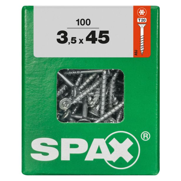 UNIVERZALNI VIJAK SPAX TX 3.5X45 WIROX A2F V ZAVITKU 100KOS