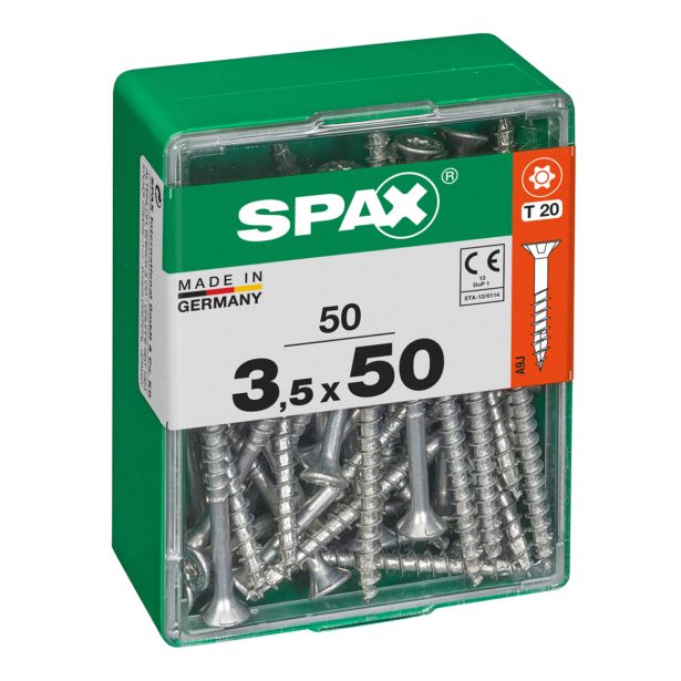 UNIVERZALNI VIJAK SPAX TX 3.5X50 WIROX A2F V ZAVITKU 50KOS
