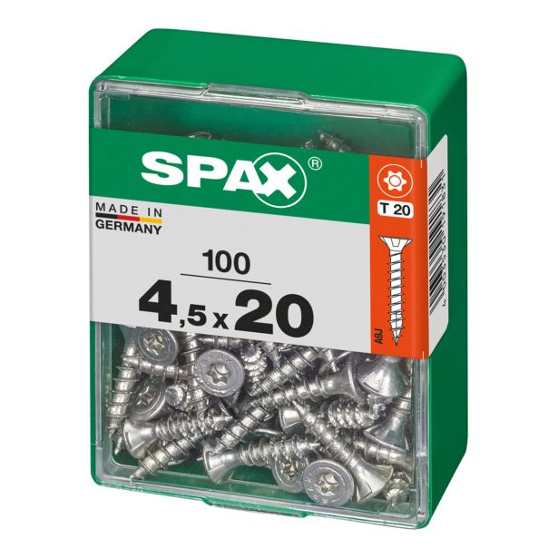 UNIVERZALNI VIJAK SPAX TX 4.5X20 WIROX A2F V ZAVITKU 100 KOS