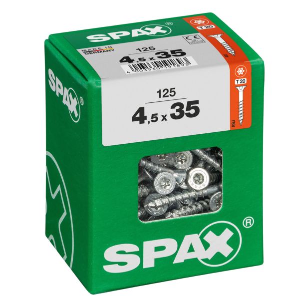 UNIVERZALNI VIJAK SPAX TX 4.5X35 WIROX A2F V ZAVITKU 125 KOS