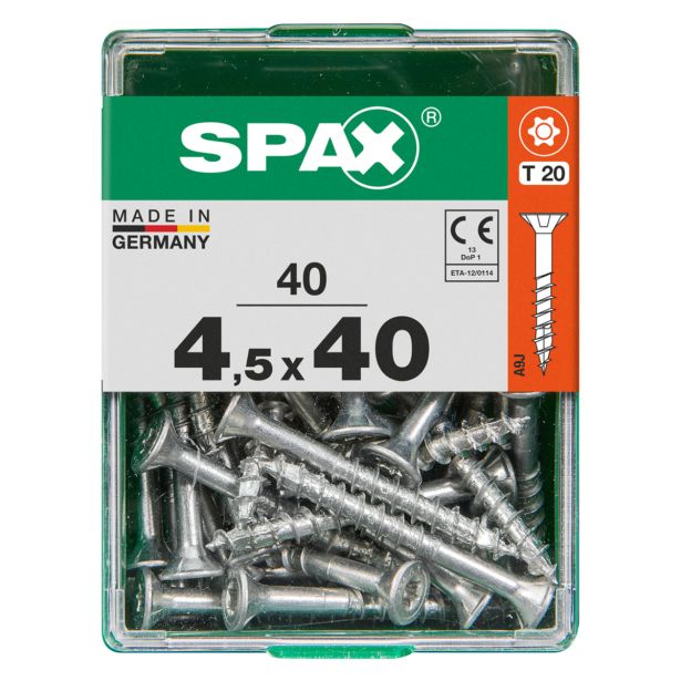 UNIVERZALNI VIJAK SPAX TX 4.5X40 WIROX A2F V ZAVITKU 40KOS