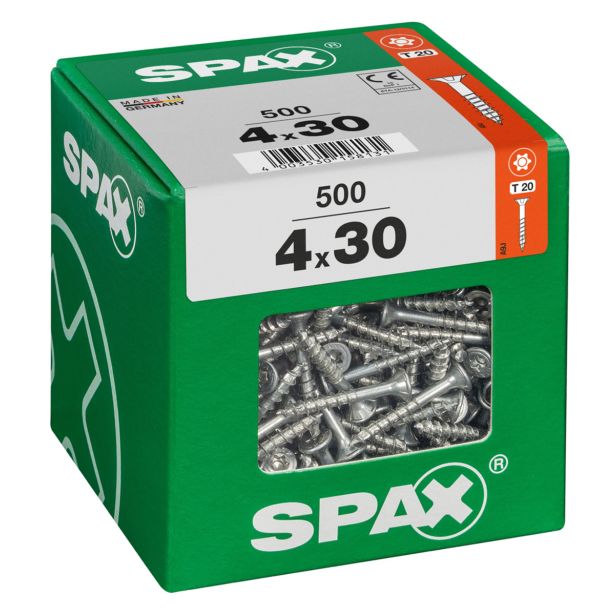 UNIVERZALNI VIJAK SPAX TX 4X30 WIROX A2F V ZAVITKU 500 KOS