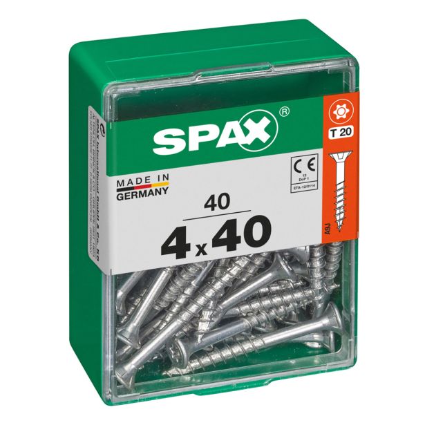UNIVERZALNI VIJAK SPAX TX 4X40 WIROX A2F V ZAVITKU 40KOS