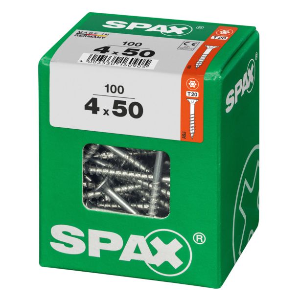 UNIVERZALNI VIJAK SPAX TX 4X50 WIROX A2F V ZAVITKU 100KOS