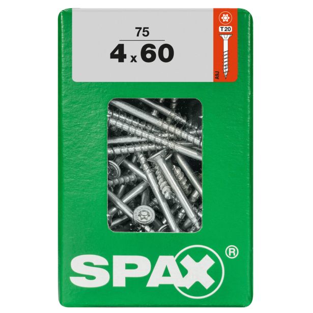 UNIVERZALNI VIJAK SPAX TX 4X60 WIROX A2F V ZAVITKU 75KOS