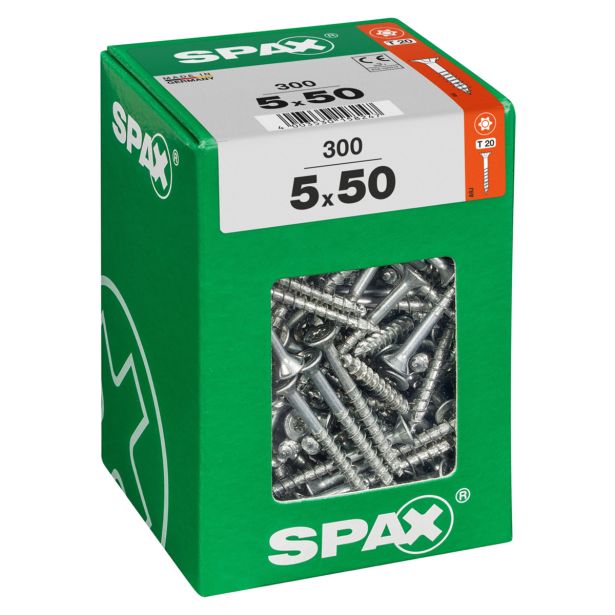UNIVERZALNI VIJAK SPAX TX 5X50 WIROX A2F V ZAVITKU 300 KOS