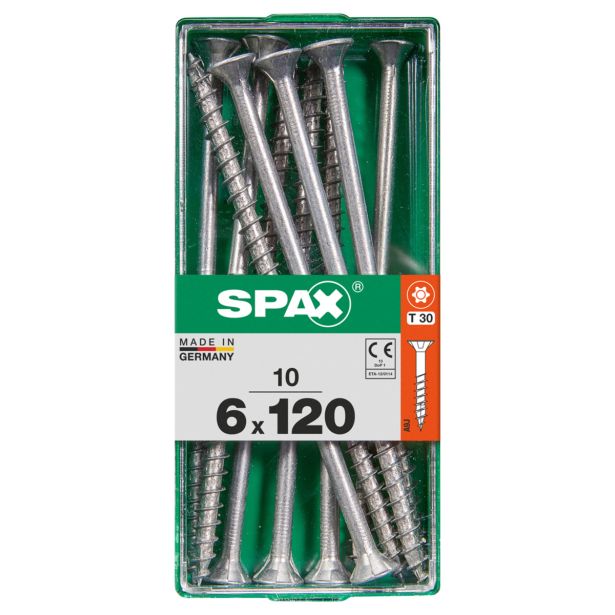 UNIVERZALNI VIJAK SPAX TX 6X120 WIROX A2F V ZAVITKU 10KOS