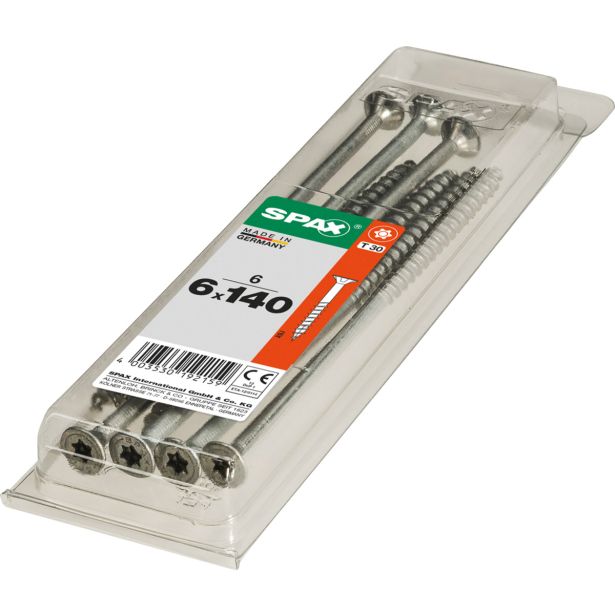 UNIVERZALNI VIJAK SPAX TX 6X140 WIROX A2F V ZAVITKU 6KOS