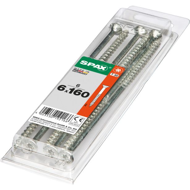 UNIVERZALNI VIJAK SPAX TX 6X160 WIROX A2F V ZAVITKU 6KOS