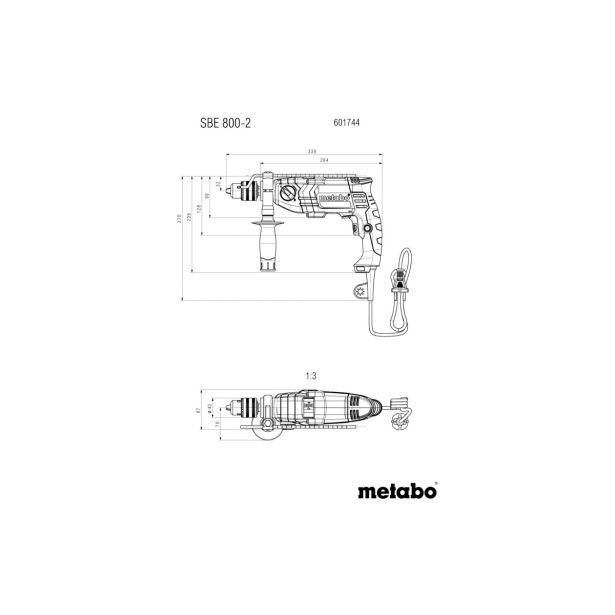 UDARNI VRTALNIK METABO SBE 800-2