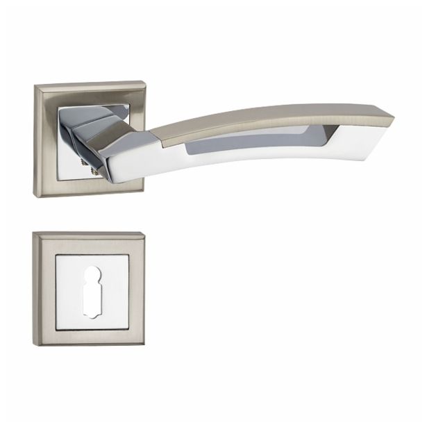 KLJUKA ZA VRATA MQ ULA Z ROZETO KVADRAT KLJUČ/CILIND. SN/PC B