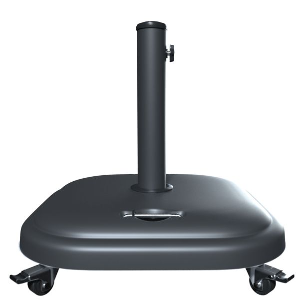 UMB. PODNOŽJE ROLIX Z/KOLESI BETON PP 25KG KV.48X48 TEMNO SIVA