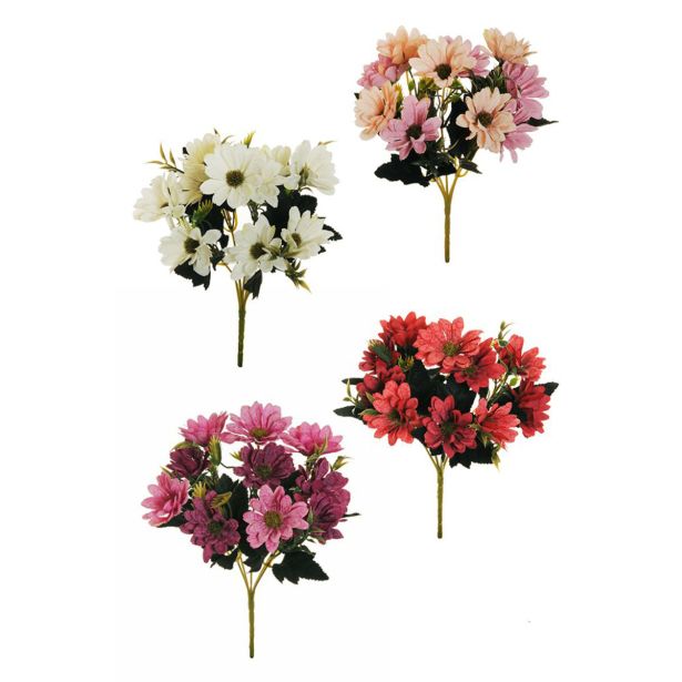 UMETNO CVETJE EVERGREENS MARJETICA ŠOPEK MINI MIX 28 CM