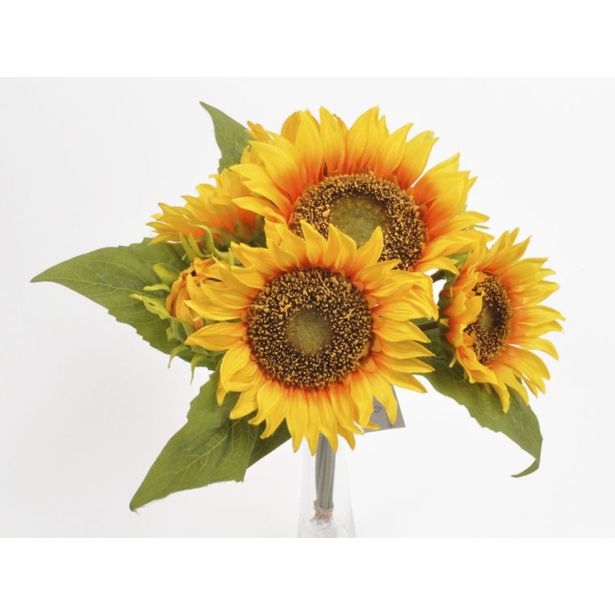 UMETNO CVETJE SONČNICA ŠOPEK, ORANŽEN