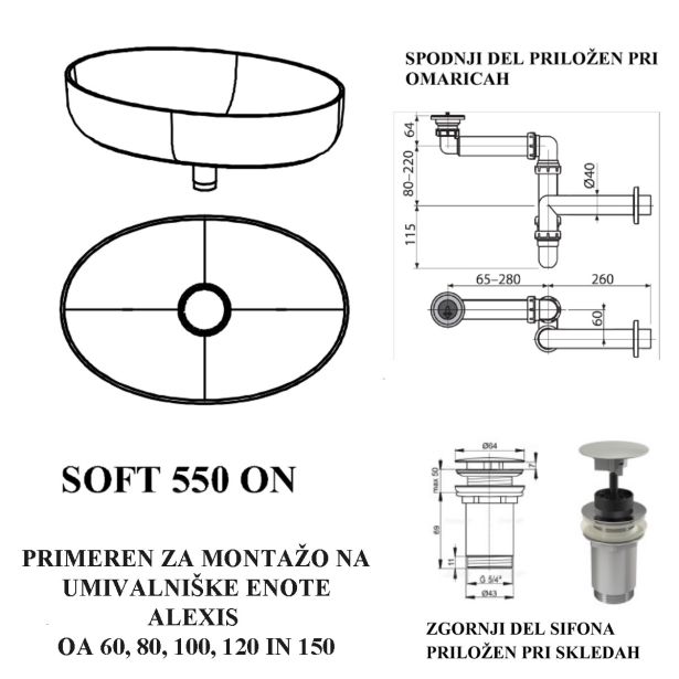 UMIVALNIK KOLPA SAN SOFT 550 KERROCK ON GLOSS