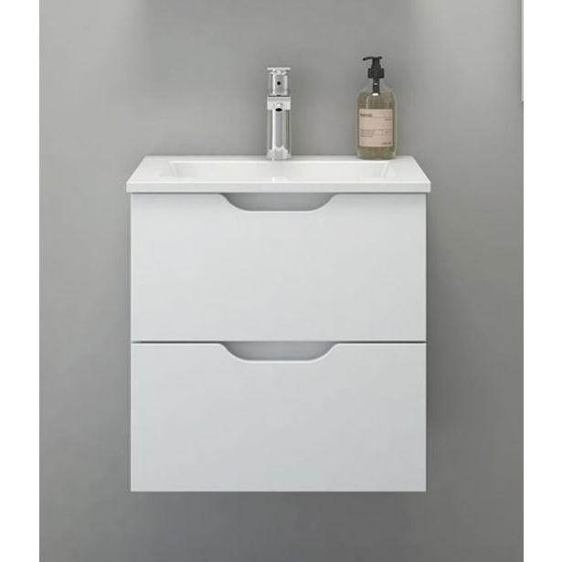 UMIVALNIŠKA ENOTA AQUAESTIL JANA 60 Z UMIVALNIKOM BELA SIJAJ 60.5X40X52