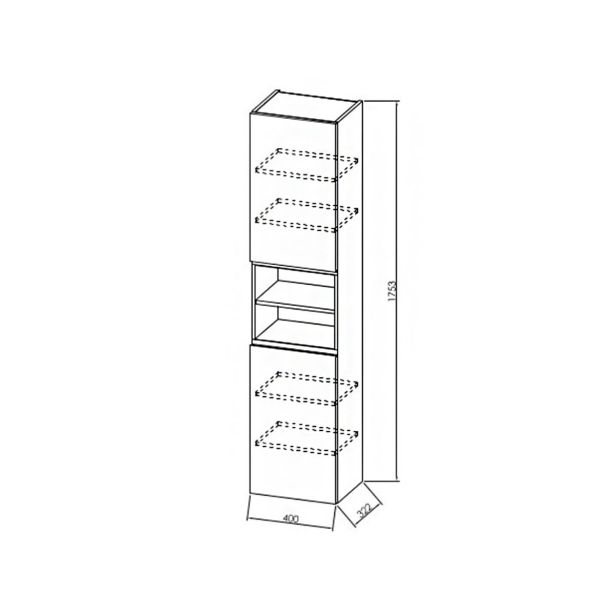 VISOKA OMARICA KOLPA SAN O 1752 WH OXANA BELA Z VRATI
