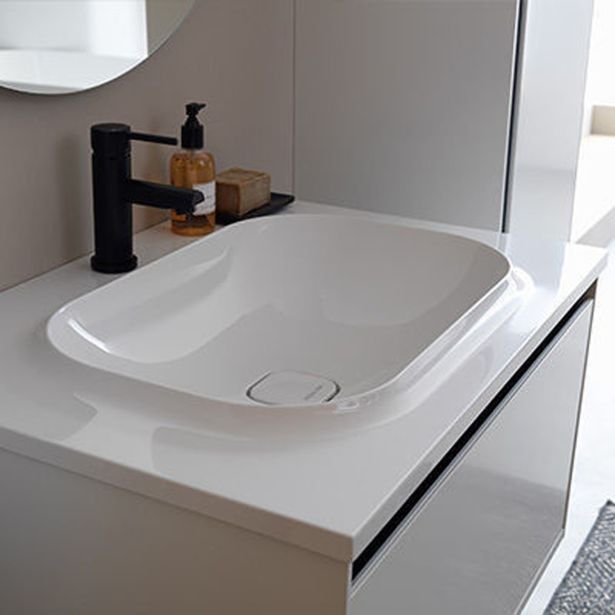 UMIVALNIŠKA ENOTA KOLPA SAN OUP 110 BLACK STONE Z UMIVALNIKOM