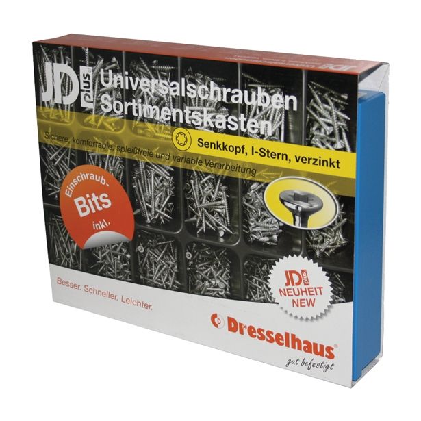 UNIVERZALNI VIJAK SET JD PLUS TORX A2F V KOVINSKEM KOVČKU