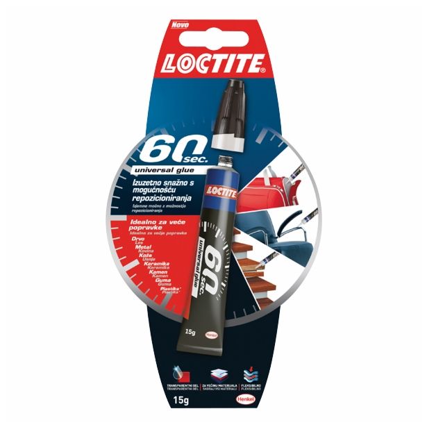 UNIVERZALNO LEPILO HENKEL ACC LOCTITE 60 SEC 20G