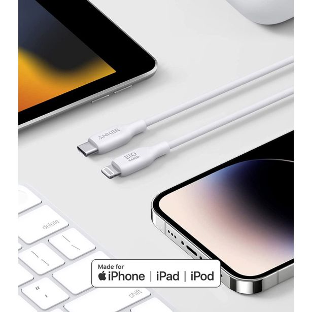 USB KABEL ANKER BIO USB-C LTG 0.9