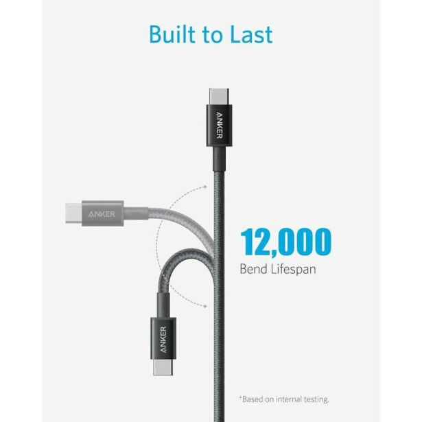 USB KABEL ANKER USB-C NA USB-C 240 W 310 1.8 M ČRN