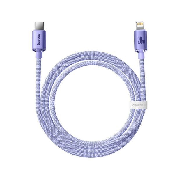 USB KABEL BASEUS KABEL USB-C/LIGHT. 20W BASEUS VIJOLIČEN 1.2M