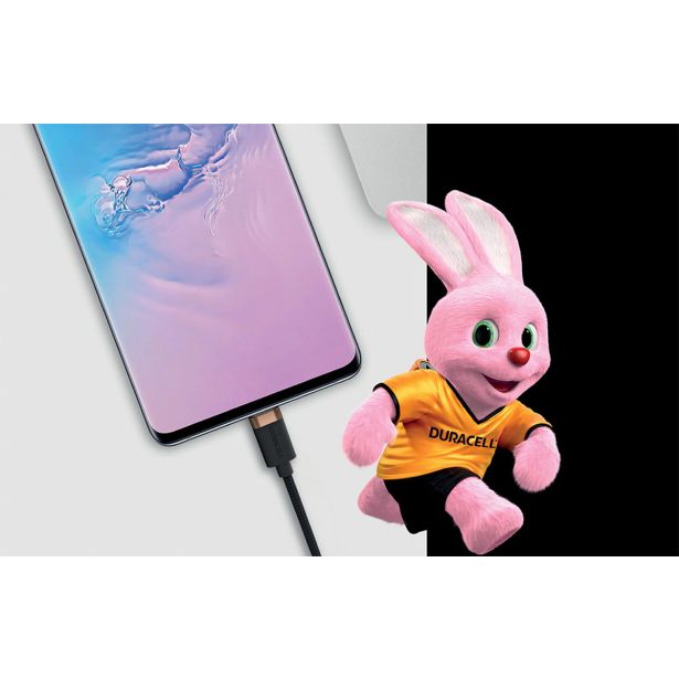 USB KABEL DURACELL USB-A V USB-C 1M ČRN