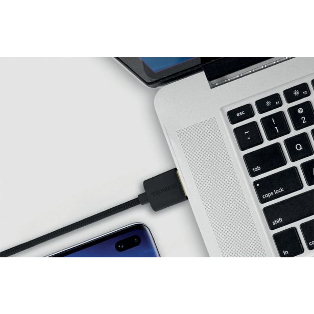 USB KABEL DURACELL USB-A V USB-C 1M ČRN