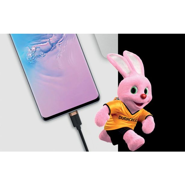 USB KABEL DURACELL USB-C V LIGHTNING 1M ČRN