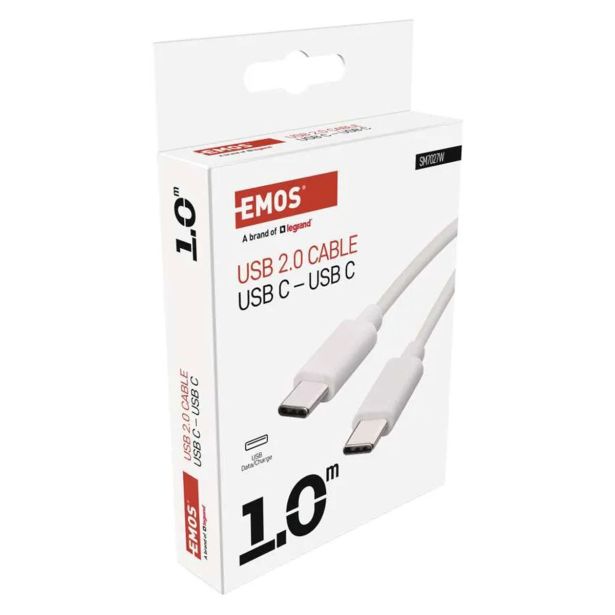 USB KABEL EMOS USB 2.0 C/M-C/M 1M BELA SM7027W