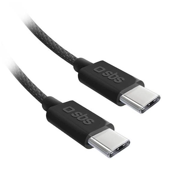 USB KABEL SBS KABEL TYPE-C TO TYPE-C 1.5M ČRN