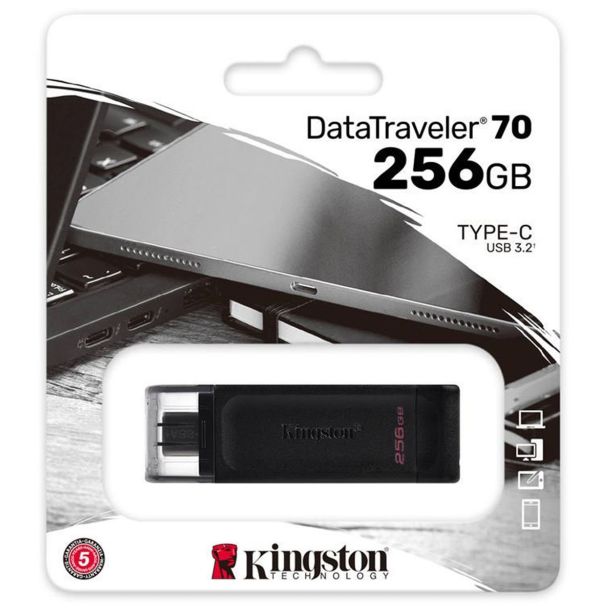 USB KLJUČ KINGSTON 256GB USB 3.2 DT70/256GB USB-C