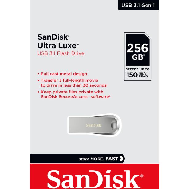 USB KLJUČ SANDISK SAN ULTRA LUXE USB 3.1 256 GB