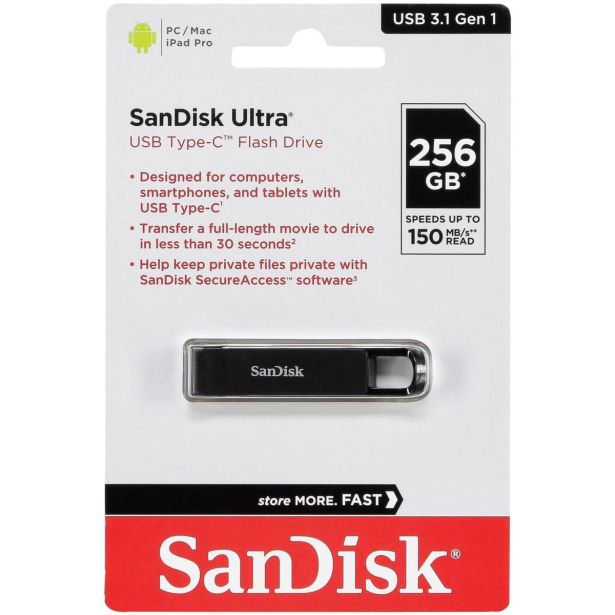 USB KLJUČ SANDISK SAN ULTRA TYPE-C 256GB