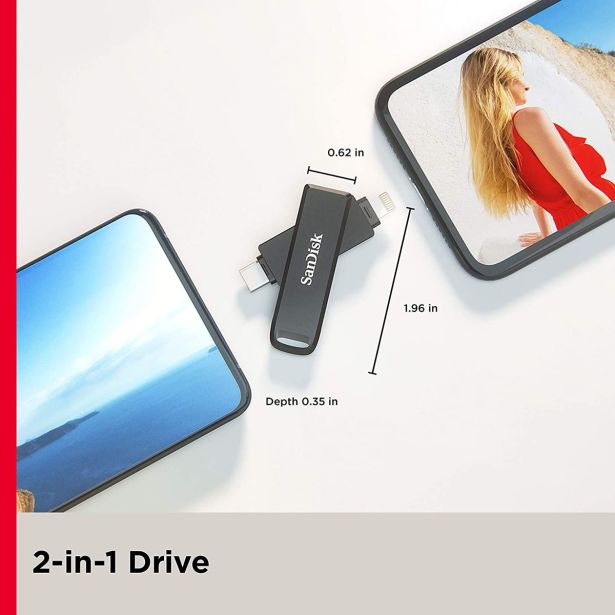 USB KLJUČ SANDISK SAN USB 128GB IXPAND LUXE