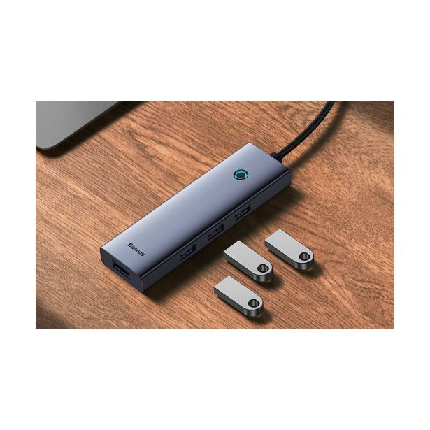 USB RAZDELILEC (HUB) BASEUS HUB POSTAJA, 5V1 USB-C BASEUS HDMI, 4XUSB 3.0