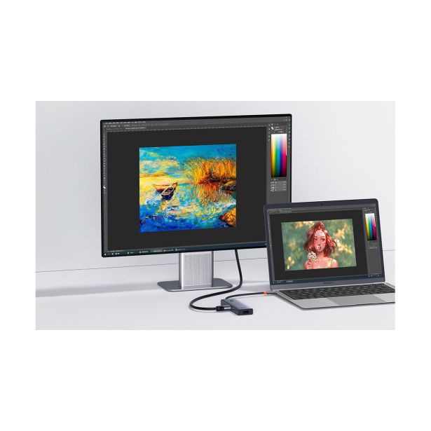 USB RAZDELILEC (HUB) BASEUS HUB USB-C HDMI 4K 60HZ 100W