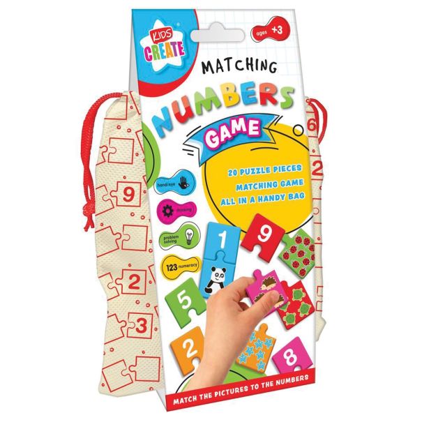 USTVARJALNI SET KIDS CREATE IGRA ŠTEVILA PUZZLE DIDAKTIČNA IGRA
