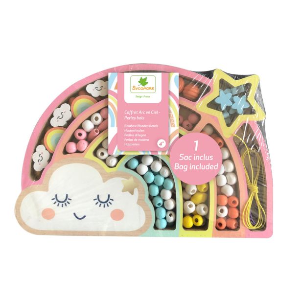 USTVARJALNI SET LESENE PERLE, MAVRICA