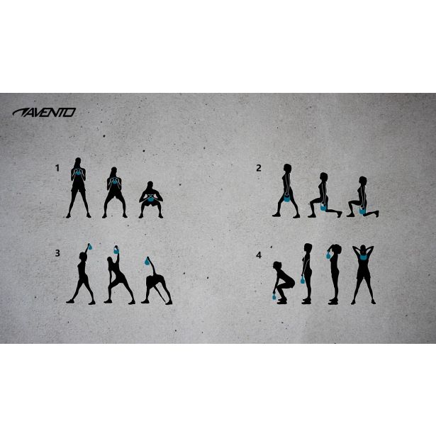 UTEŽ KETTLEBELL 10.0 KG AVENTO 42KD