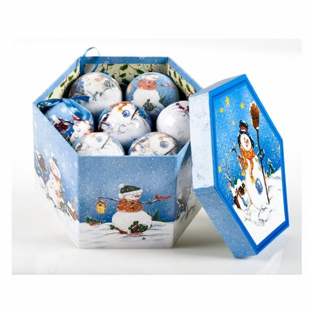 BUNKA IZ UMETNE MASE GLOSSTYLE V ŠKATLI 14 KOSOV 5 CM 7 POSUTIH, 7 GLADKIH